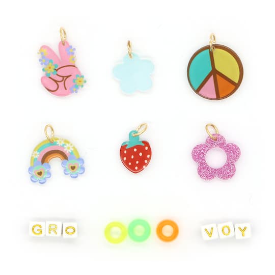 Summer Rainbow Shoelace Charms by Creatology&#x2122;